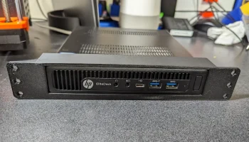 Крепление в стойку 10 дюймов высотой 1U для HP EliteDesk/... 2