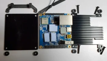 Крепление Orange Pi Zero 2 на DIN-рейку 2
