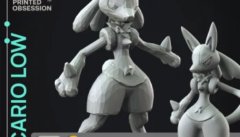 Лукарио - Low Poly - Покемон - Фан-арт Лукарио - Low Poly - Покемон - Фан-арт
