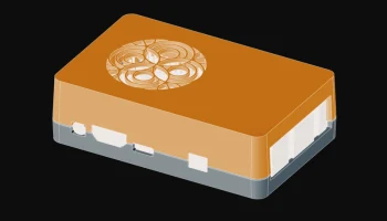 Оранжевый корпус Pi 4/4B 1