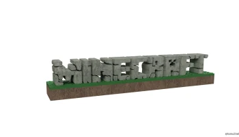 3D-логотип Minecraft ⛏ (клей не требуется)... 3