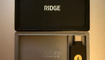 Вставка для кошелька Ridge Coin Tray для YubiKey......