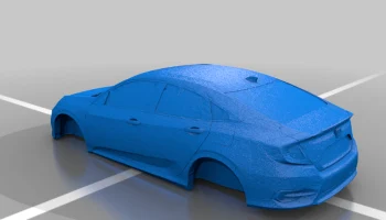Седан Honda Civic 2017 года - модель Hotwheels............ 4