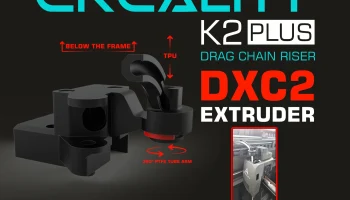 CREALITY K2PLUS - ПОДЪЕМНИК ЦЕПИ [ОРИГИНАЛ И ЭКСТРУДЕР DX...