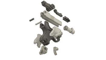 Брелок Luger P08 Parabellum Fidget 5