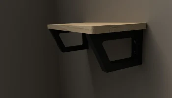 Настенный кронштейн для стеллажей, напечатанный на 3D-при... 3