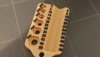 Компактный брелок с калибром для винтов и гаек, M2-6, до 50 2