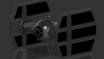 Darth Vader Tie Fighter (однонитевая печать) - лучшее раздел 4