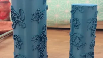 Валик для тиснения глины - дизайн морской черепахи...