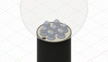 12-миллиметровая пиксельная лампа-глобус WeMos D1 Mini 2