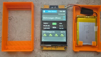 ЖК-дисплей 3,2 дюйма - КОРПУС ESP32 с аккумулятором LIPO...