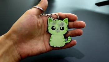 МИЛЫЙ РАЗНОЦВЕТНЫЙ БРЕЛОК С КОШКОЙ... 2