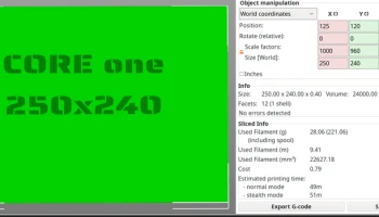 CORE One Unlocking 250 x 240 мм => БЫСТРОЕ ТЕСТИРОВАНИЕ.... 3