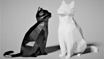 Low Poly Cat 2.0 (Украшение) (Без поддержек!)............ 1