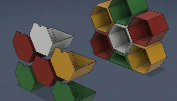 Шестигранные контейнеры и ящики для хранения...... 1