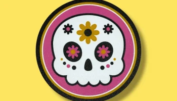 Dia de Los Muertos - День мертвых - набор подставок в вид... 7