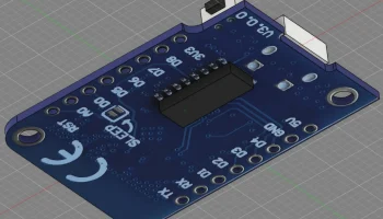 3D-модель микроконтроллера ESP8266 D1Mini V3 CAD (F3D / S... 1