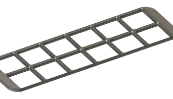 Вставка Gridfinity 2 x 6 для оригинальных лотков IKEA Skadis 3