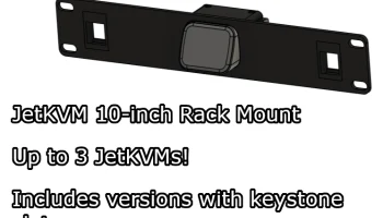 JetKVM для монтажа в 10-дюймовую стойку - со слотами Keys... JetKVM для монтажа в 10-дюймовую стойку - со слотами Keys...