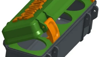 Прочная стеклянная коробка Jagermeister для стрельбы....... 1