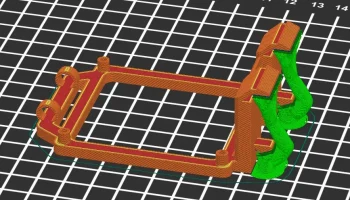 Держатель Orange Pi Zero 2 с защелкивающимся креплением д... 1