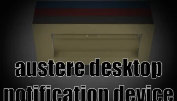Устройство уведомлений Austere на рабочем столе