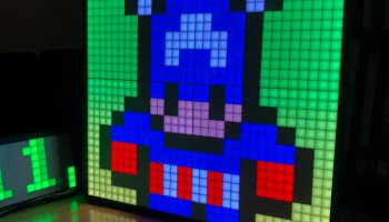 Рамка светодиодной матрицы 32x32 с рассеивающей решеткой... 1