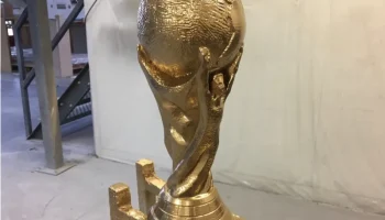 Низкополигональный трофей чемпионата мира по футболу FIFA...