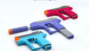 Znc Aus - функциональный мощный пистолет Nerf с магазинно... 6