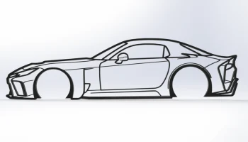 Настенное искусство Toyota GR GT