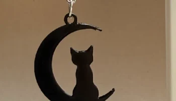 Серьги "Кошка и Луна" 1
