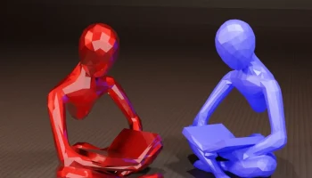 Низкополигональная книга для чтения - Скульптура......