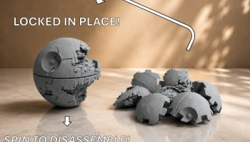 3D-пазл "Звезда Смерти" - фиксируется на месте! Заставьте... 1