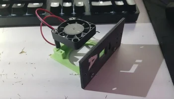 Монтаж в стойку для Orange Pi Zero с 40-мм вентилятором... Монтаж в стойку для Orange Pi Zero с 40-мм вентилятором...