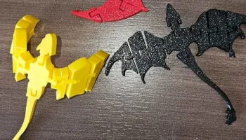 Articulated Dragon STL без поддержки Печать на месте...... 2