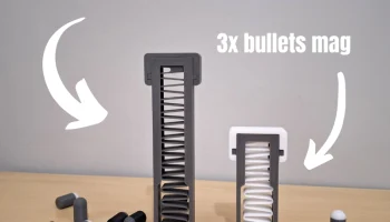 Spring Gun V2 - стреляет искусственными пулями из магазин... 1