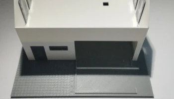 Modernes Einfamilienhaus im Ma&szlig;stab H0/1:87 7