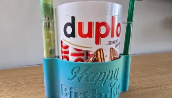С Днем Рождения Duplo Geschenk Ваза Reagenzglas........