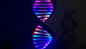 Светодиодная RGB-лампа с двойной спиралью ДНК - разъем Mi.. 2