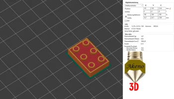 Квадратная ЖК-кнопка с дизайном Lego для Prusa i3 MK3...