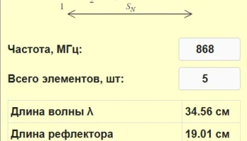 Антенна Yagi 868 с Heltec V3 (V4) 3