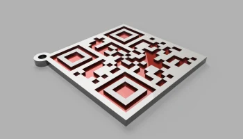 Брелок с QR-кодом - Я люблю тебя (День святого Валентина/.. 5