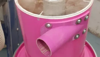 Переходник для трубы вакуумного циклонного сепаратора сво..
