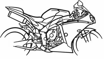 Настенное искусство Yamaha YZF-R1 SuperBike... 2