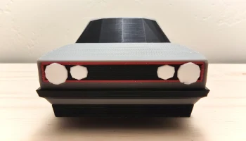 Низкополигональная VW GTI Mk1 8