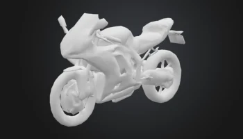 Спортивный велосипед 3D модель 1