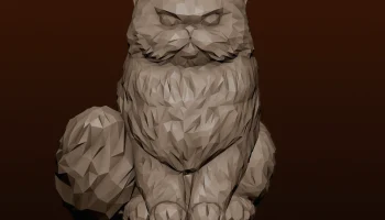 Персидская кошка-принцесса Пончик Low Poly / Dungeon Craw... 3