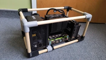 Корпус для ПК Qiyida X99 Xeon открытого типа и испытатель...