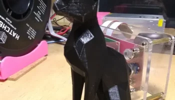Низкополигональная египетская кошка... 1
