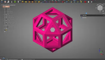 Ромбокубооктаэдр в FreeCAD с файлом параметрического прое...